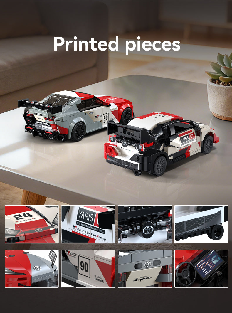 CaDA 1/24 Mini Cars - 1:24 Toyota GR Yaris Rally 1 Car - 317 pcs C55039W