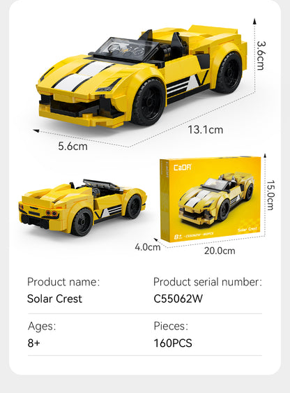 CaDA 1:32 Cars - Golden Star Crest Racing Cars - 160 pcs - C55062W