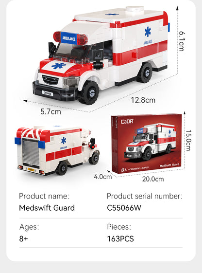 CaDA 1:32 Cars - MedSwift Ambulance Van - 163 pcs - C55066W