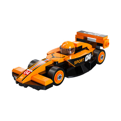 CaDA 1:48 Mini Cars - Mini Orange Circuit Racing Cars - 70 pcs - C55103W