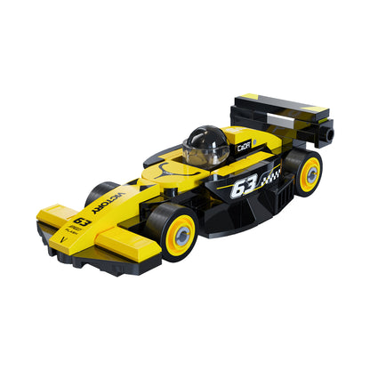 CaDA 1:48 Mini Cars - Mini Yellow Circuit Racing Cars - 70 pcs - C55107W