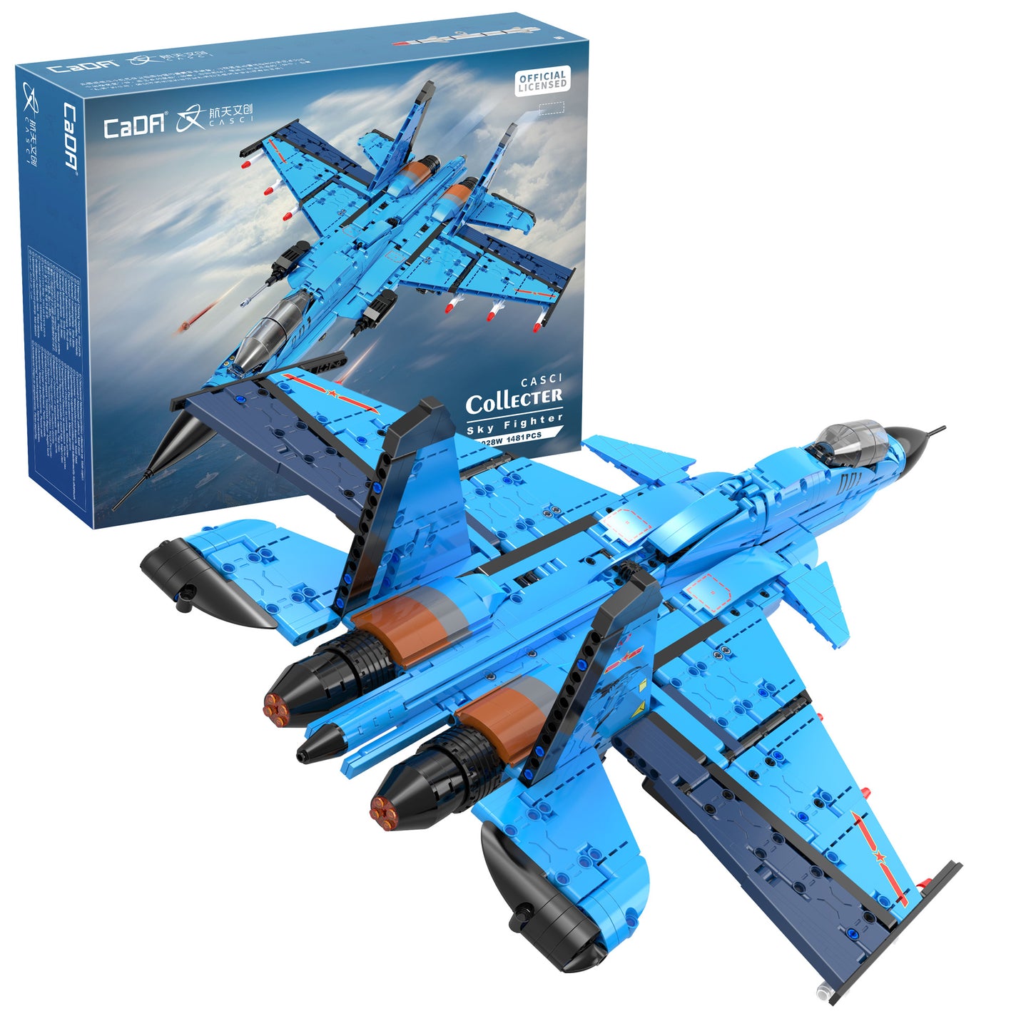 CaDA Space & Robot - Fighter Jet Plane - 1481 pcs - C56028W
