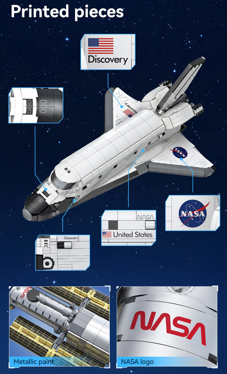 CaDA Space & Robot - NASA Space Shuttle Discovery - 1827 pcs - C56052W