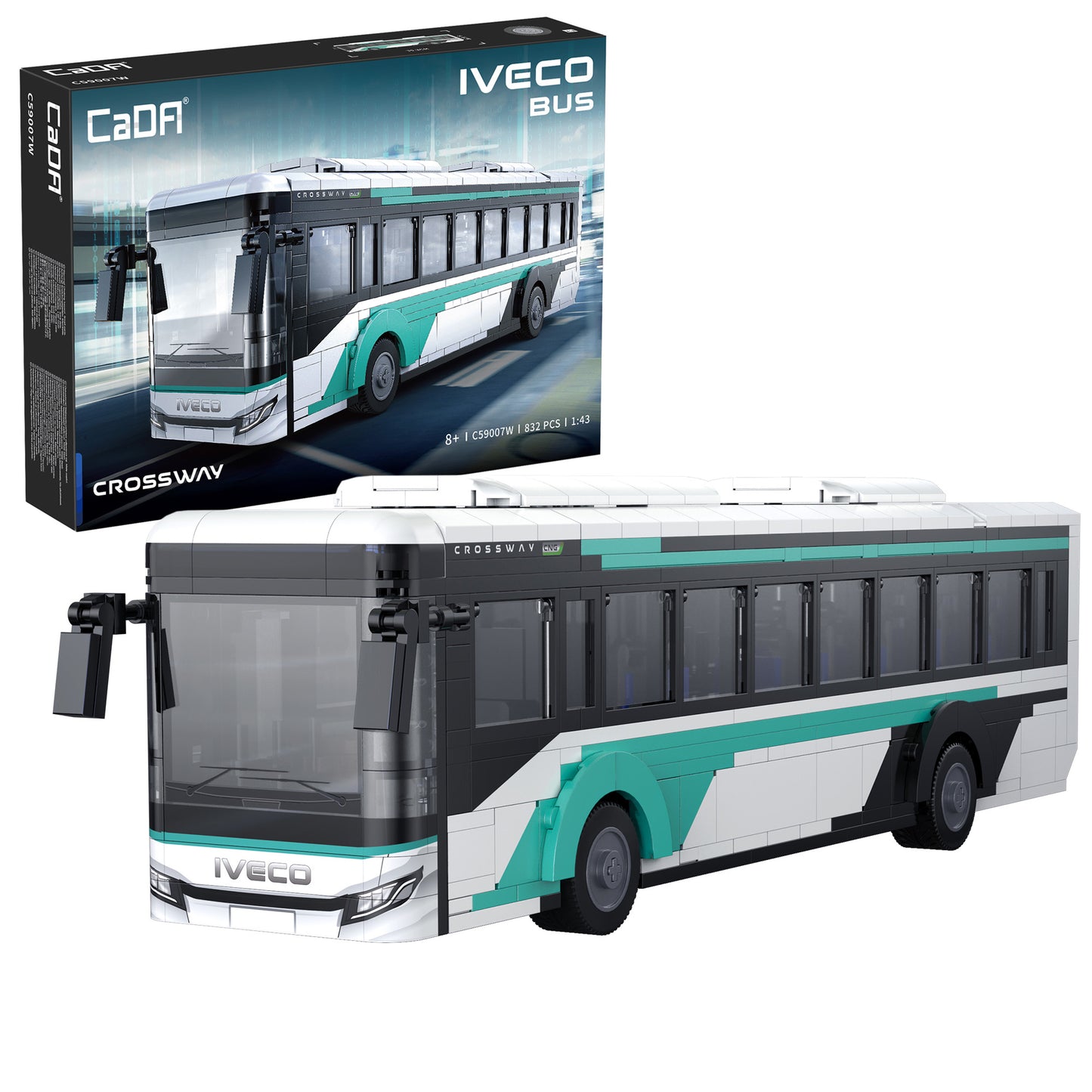CaDA Farm Series - 1:43 Iveco Crossway Bus - 832 pcs - C59007W