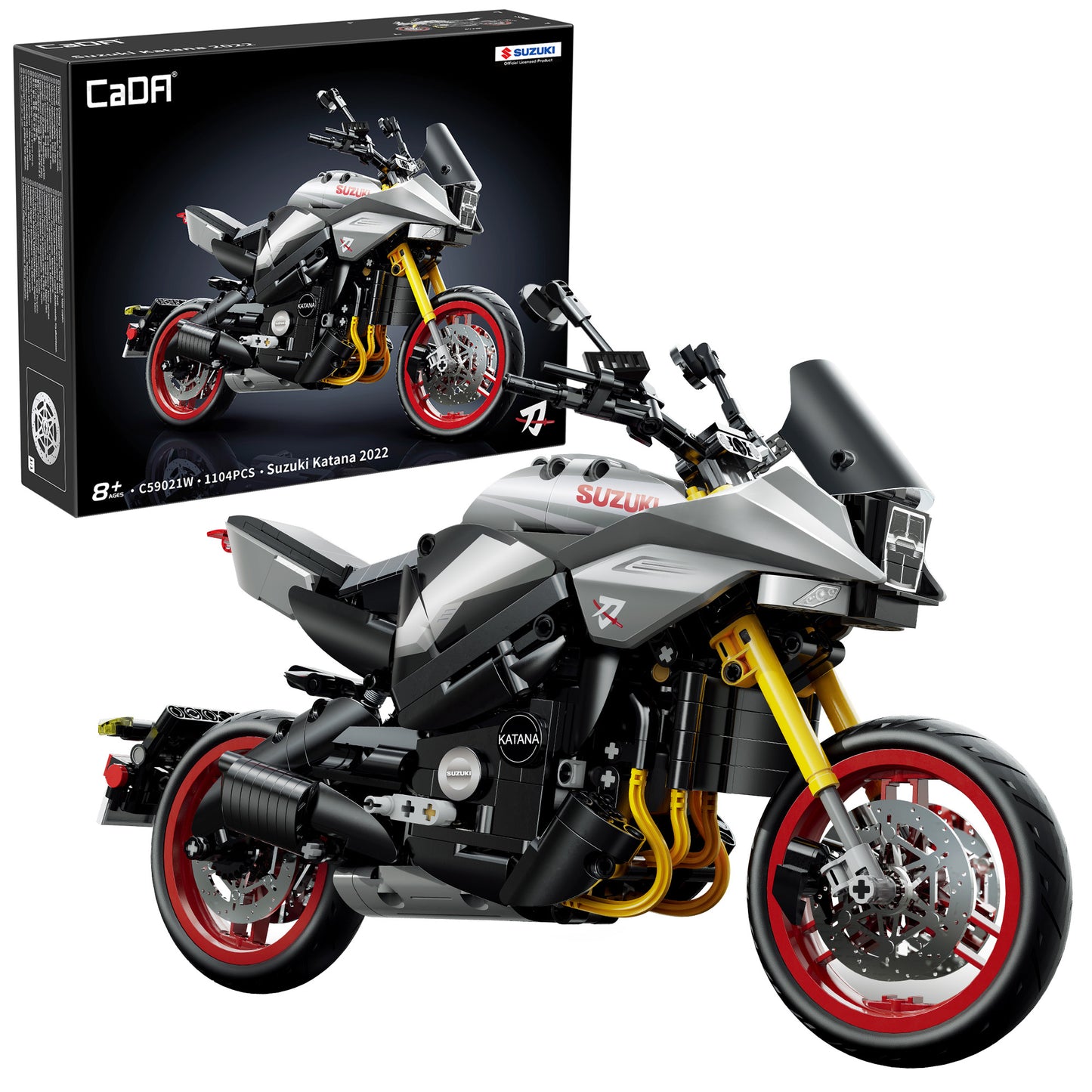 CaDA Bikes - 1:6 Suzuki Katana Motorbike - 1104 pcs - C59021W