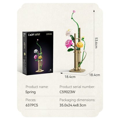 CaDA Creative - Oriental Floral Art: Spring - 613 pcs - C59023W