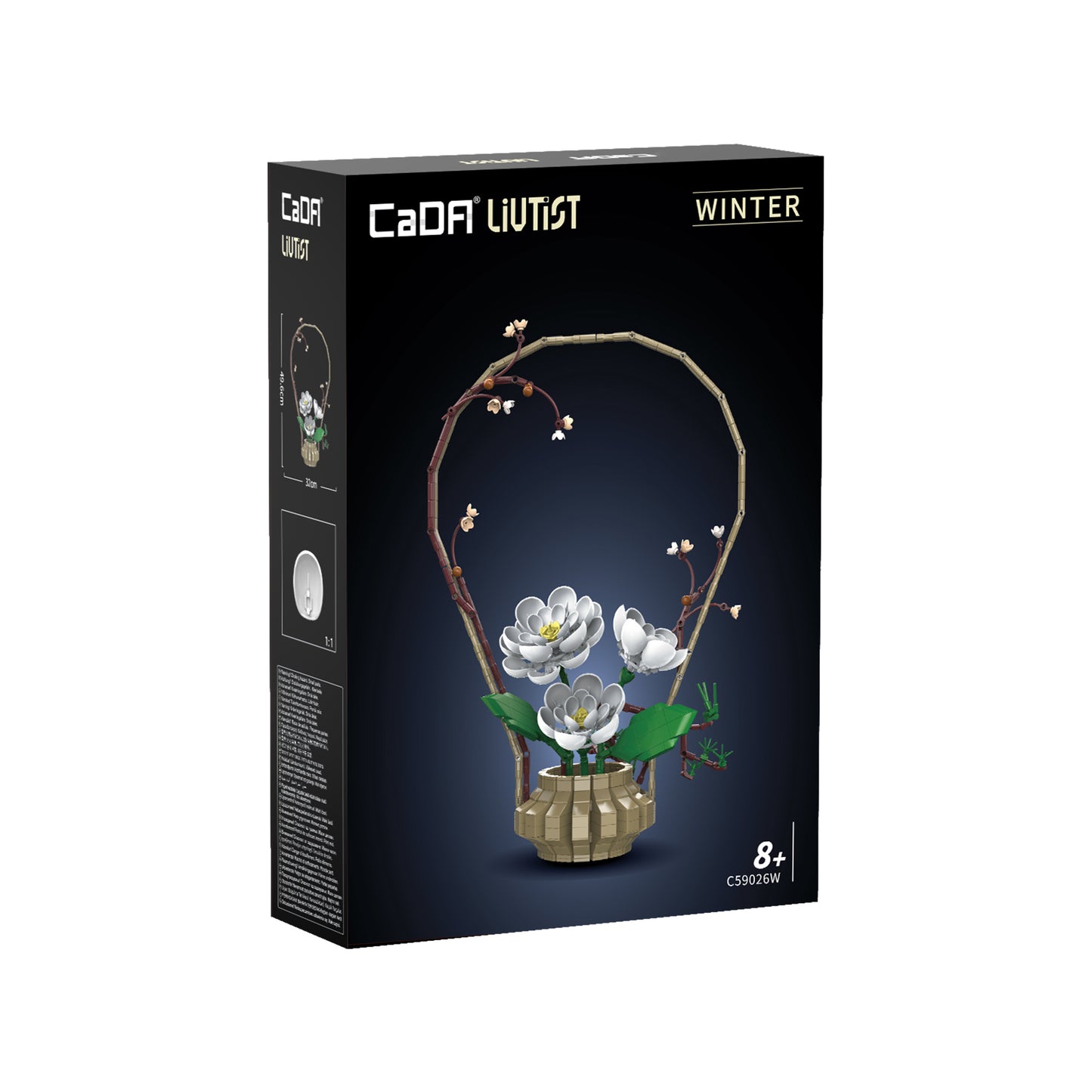 CaDA Creative - Oriental Floral Art: Winter - 990 pcs - C59026W