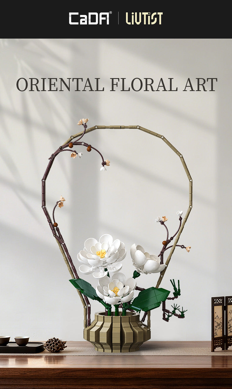 CaDA Creative - Oriental Floral Art: Winter - 990 pcs - C59026W