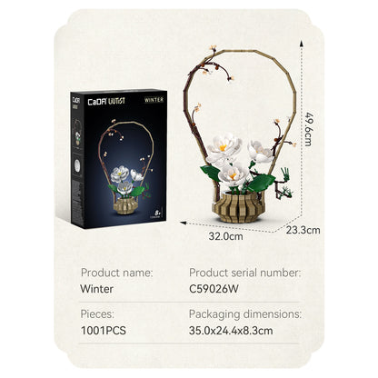 CaDA Creative - Oriental Floral Art: Winter - 990 pcs - C59026W