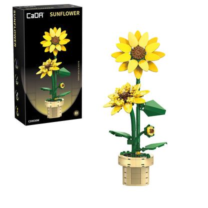 CaDA Creative - Sunflower Building Block Planter - 187 pcs - C59030W
