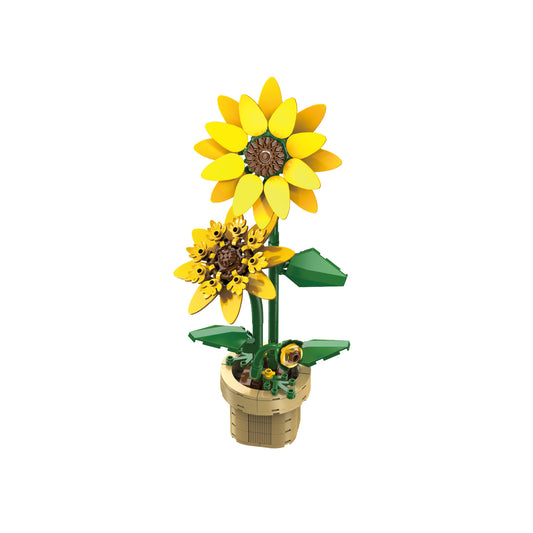 CaDA Creative - Sunflower Building Block Planter - 187 pcs C59030W