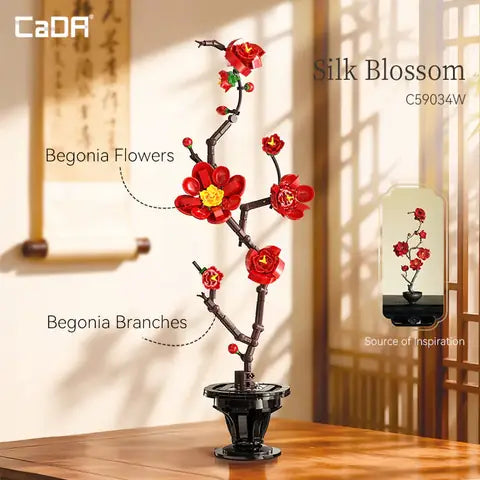CaDA Oriental Floral Art Silk Blossom C59034W