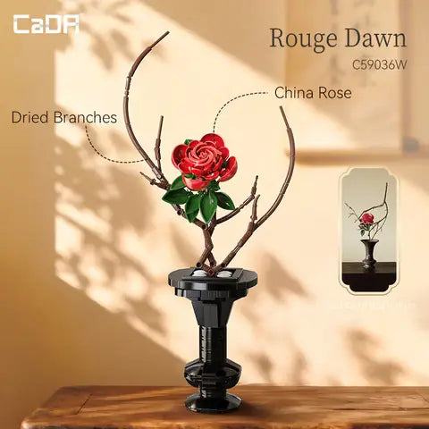 CaDA Oriental Floral Art Rouge Dawn C59036W