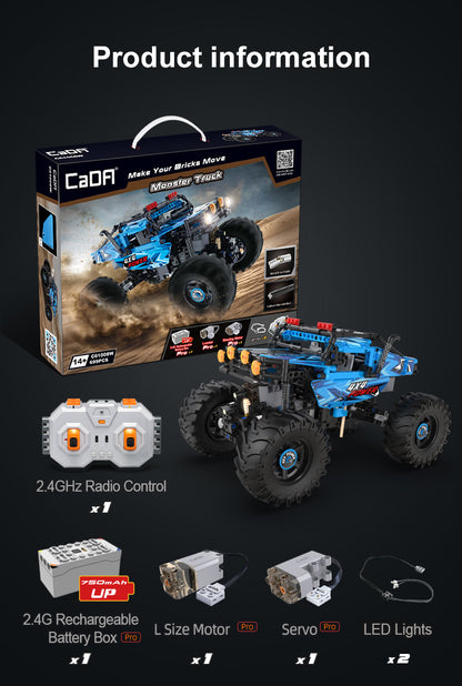 CaDA 1:10 Cars - Monster Climbing Truck - 699 pcs - C61008W