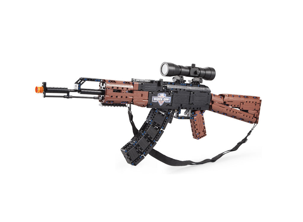 CaDA Gun Series - AK-47 Assault Rifle Brick Model Gun - 738 pcs - C61009W