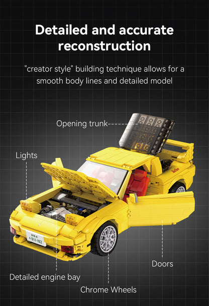 CaDA Initial D Series - Initial D Mazda FD35 RX-7 - 1655 pcs - C61023W
