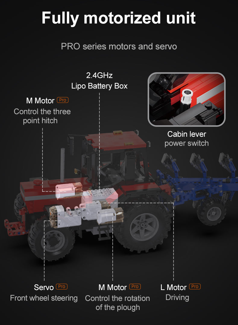 CaDA Master Series - Multi-Function Farm Tractor - 1675 pcs - C61052W