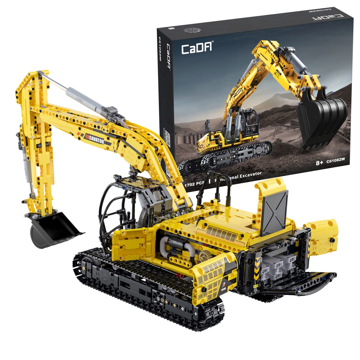 CADA Heavy Equipment - Functional Excavator - 1702 pcs C61082W