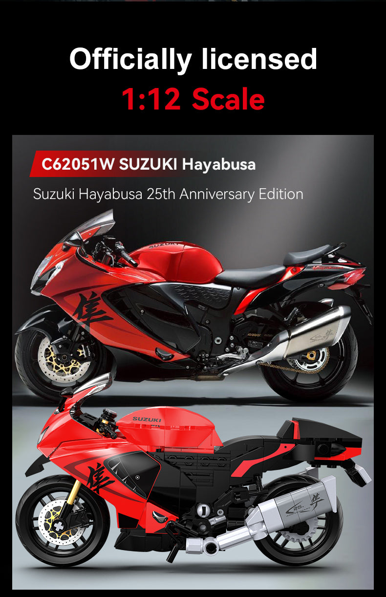 CaDA Bikes - 1:12 Suzuki Hayabusa Motorbike - 299 pcs - C62051W