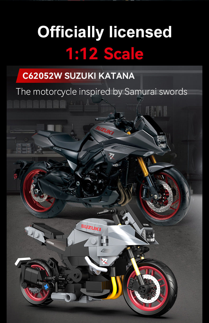 CaDA Bikes - 1:12 Suzuki Katana Motorbike - 310 pcs - C62052W