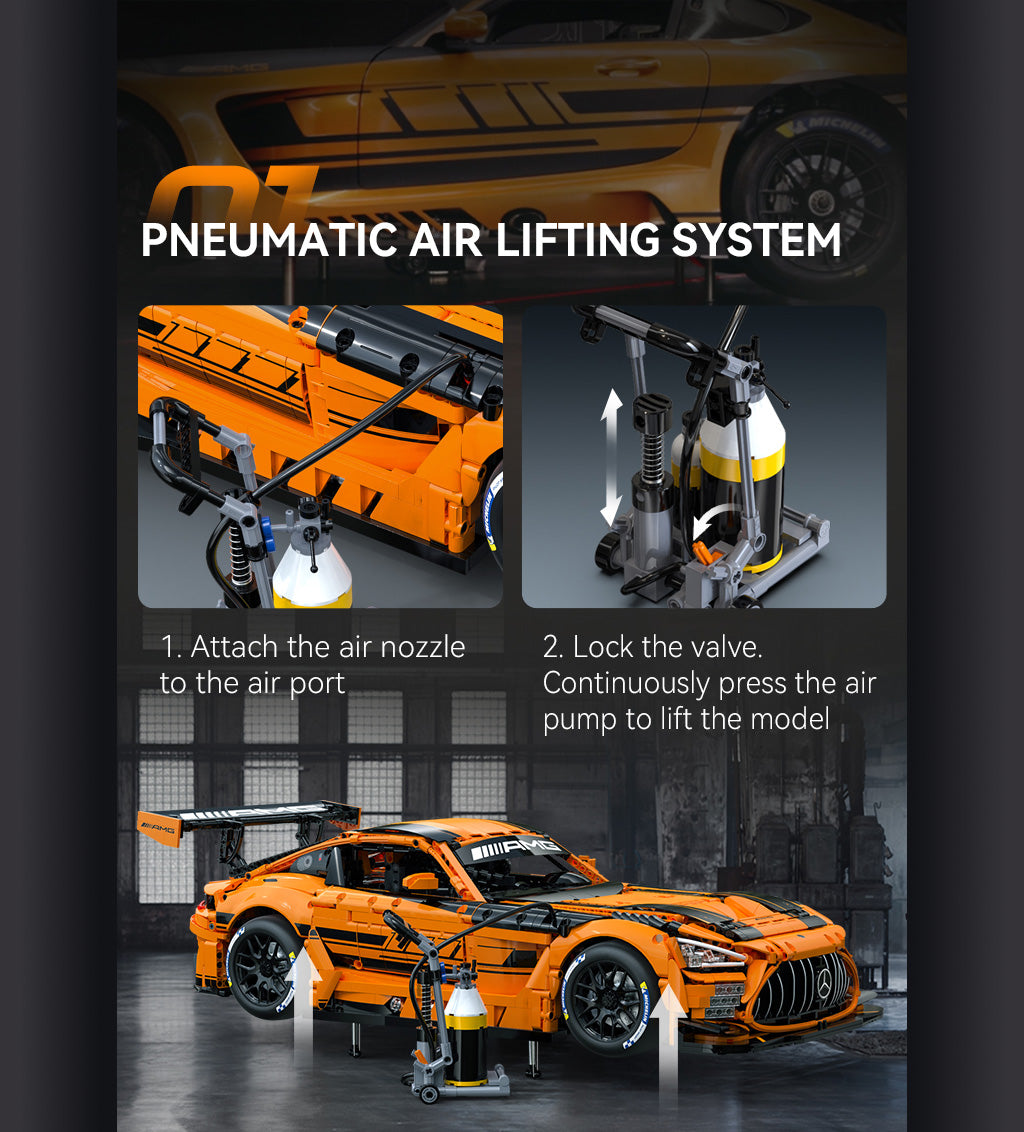 CaDA 1:8 Cars - 1:8 Mercedes-AMG GT3 - 5466 pcs - C64008W