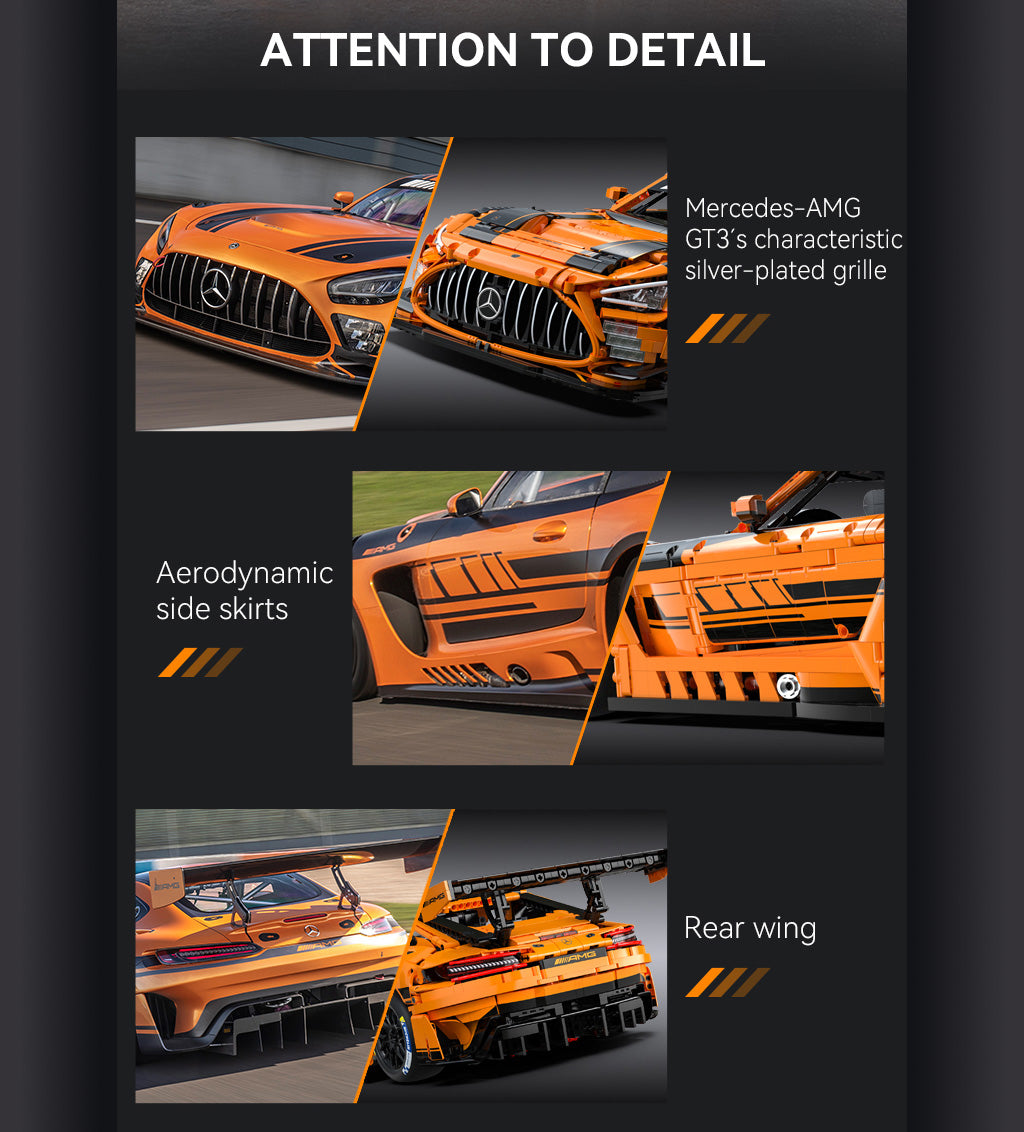 CaDA 1:8 Cars - 1:8 Mercedes-AMG GT3 - 5466 pcs - C64008W