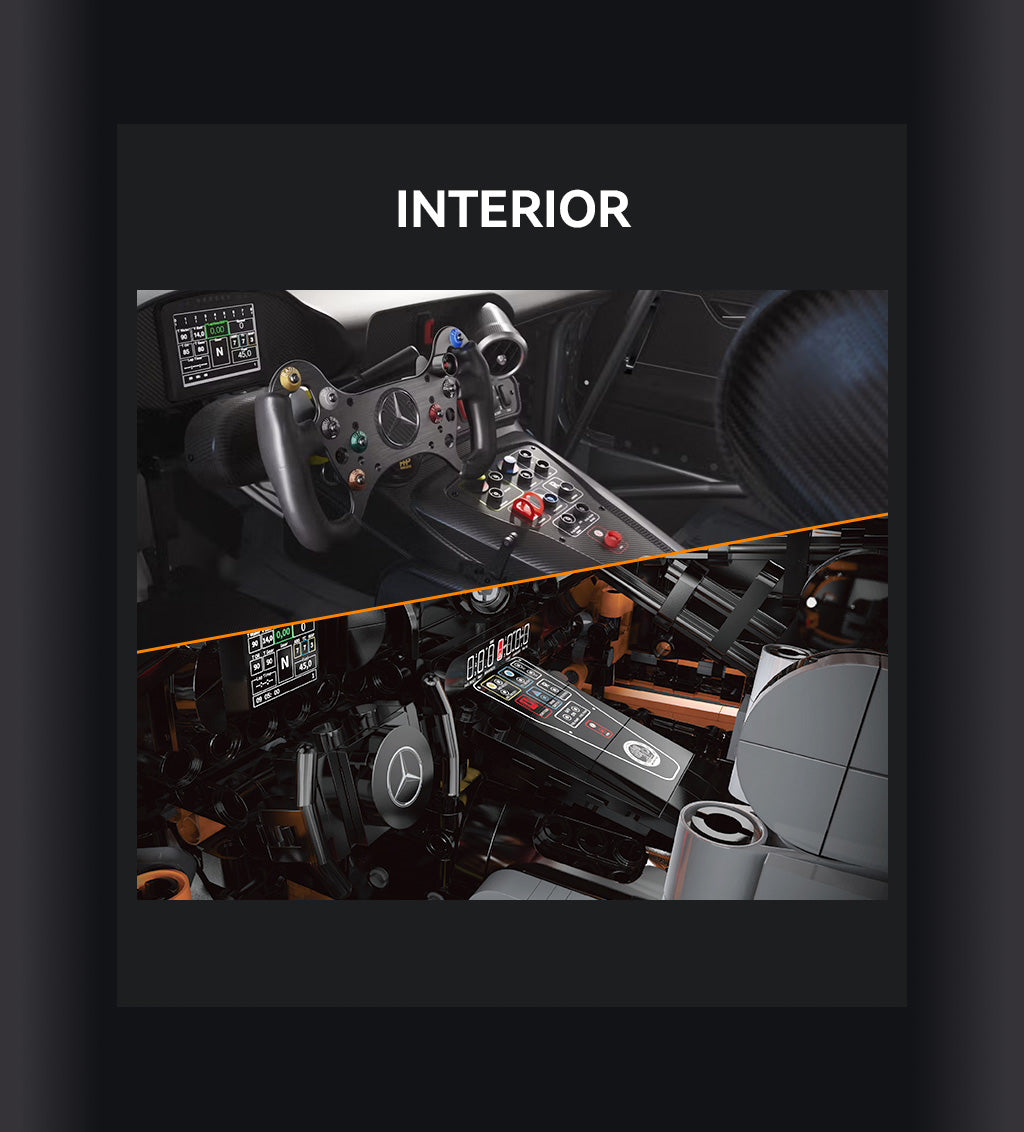 CaDA 1:8 Cars - 1:8 Mercedes-AMG GT3 - 5466 pcs - C64008W