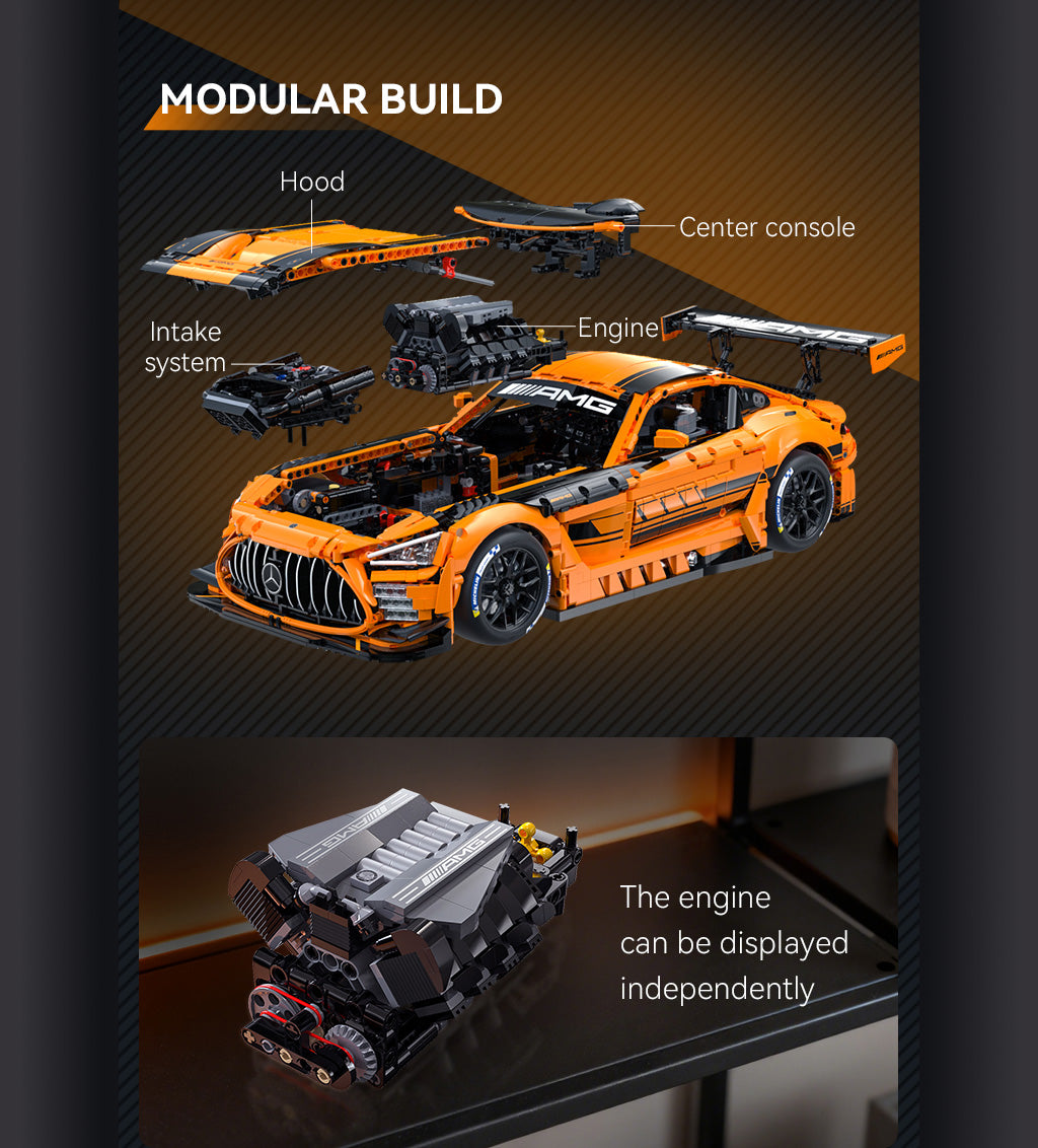 CaDA 1:8 Cars - 1:8 Mercedes-AMG GT3 - 5466 pcs - C64008W