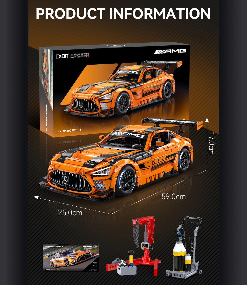 CaDA 1:8 Cars - 1:8 Mercedes-AMG GT3 - 5466 pcs - C64008W