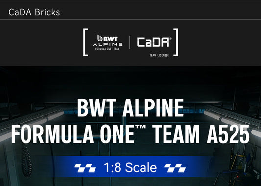 CaDA 1:8 BWT Alpine A525 F1 Car C64012W - front