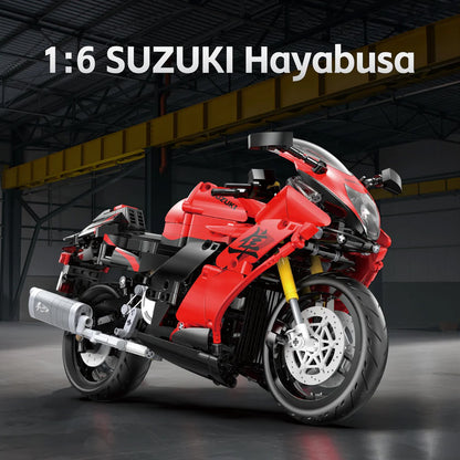 CaDA Bikes - 1:6 Suzuki Hayabusa Motorbike - 1043 pcs - C64051W