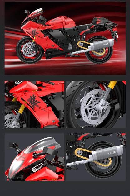 CaDA Bikes - 1:6 Suzuki Hayabusa Motorbike - 1043 pcs - C64051W