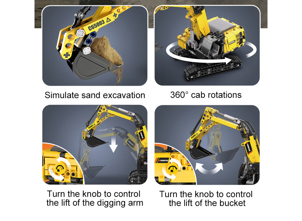 CaDA Farm Series - Excavator - 467 pcs - C65003W