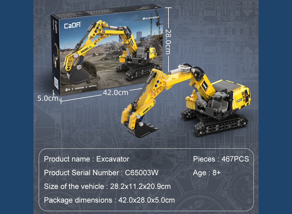 CaDA Farm Series - Excavator - 467 pcs - C65003W