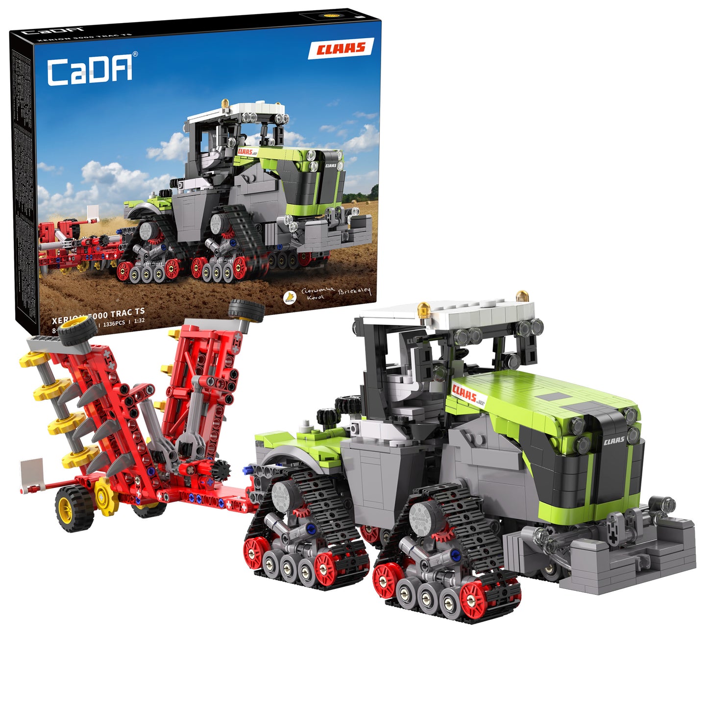 CaDA Farm Series - CLAAS XERION 5000 TRAC TS Tractor - 1336 pcs - C65012W