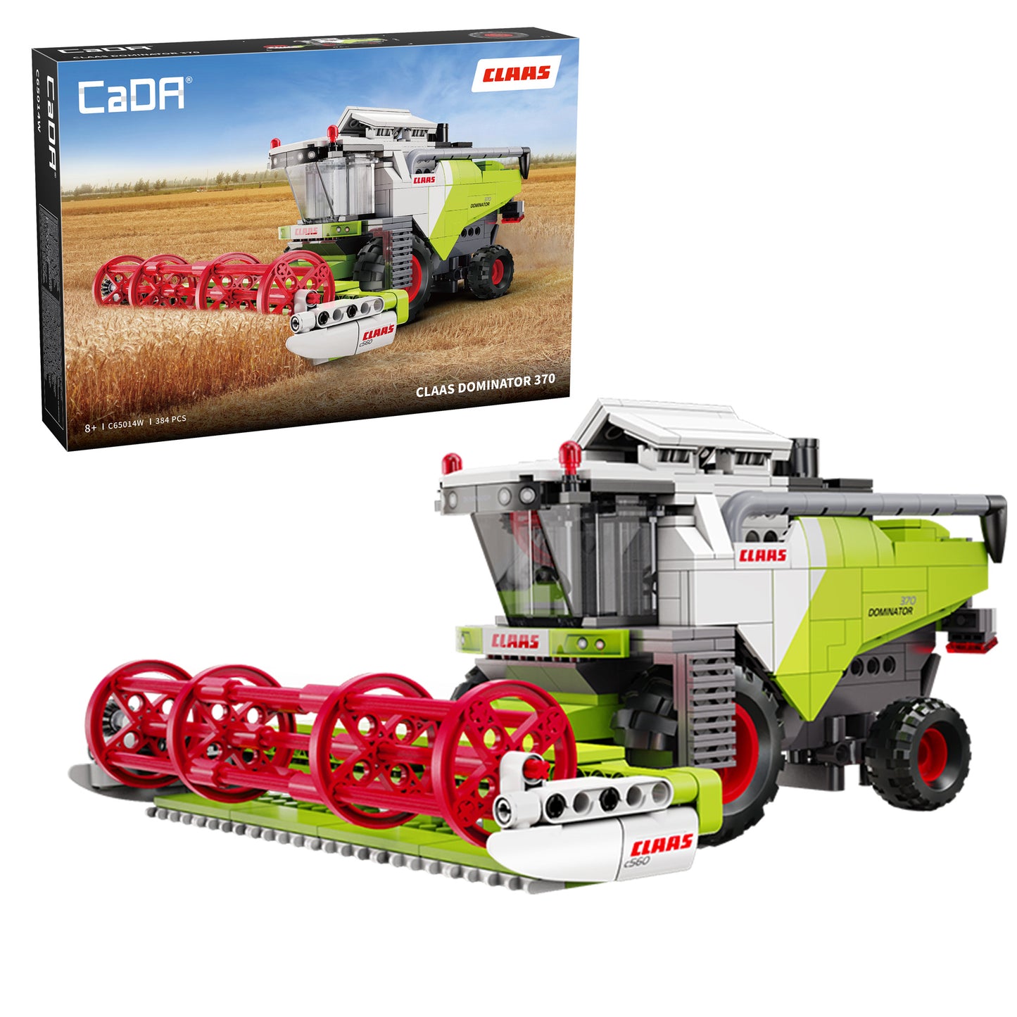 CaDA Farm Series - CLAAS Dominator 370 Combine Harvester - 348 pcs - C65014W