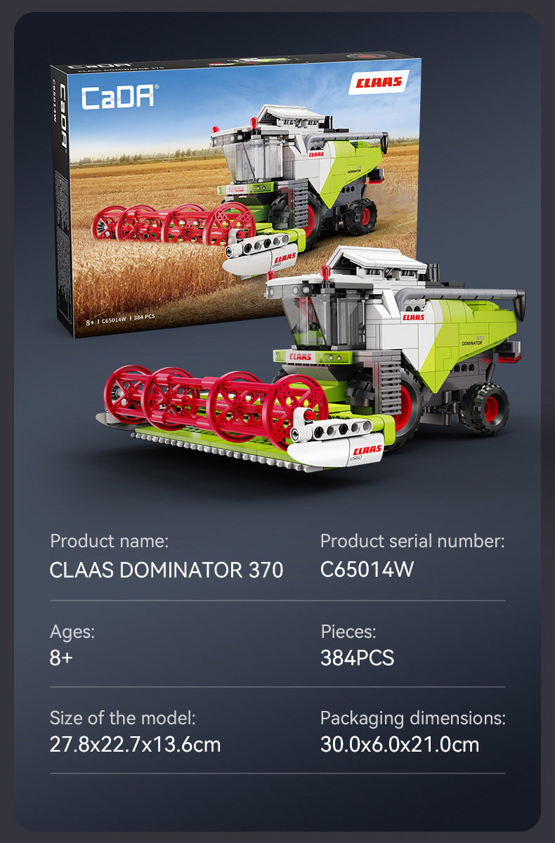 CaDA Farm Series - CLAAS Dominator 370 Combine Harvester - 348 pcs - C65014W