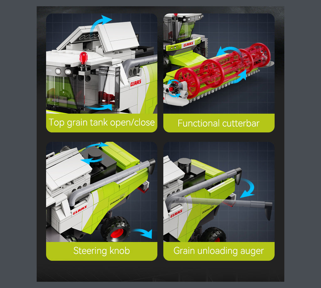 CaDA Farm Series - CLAAS Dominator 370 Combine Harvester - 348 pcs - C65014W