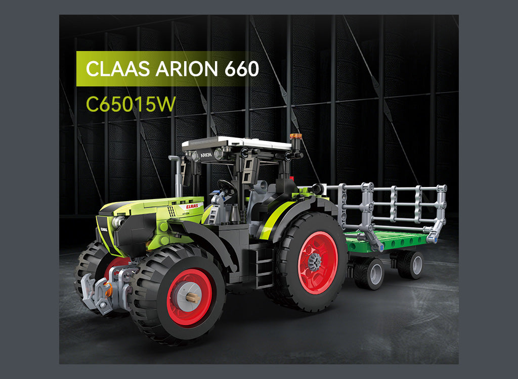 CaDA Farm Series - CLAAS Arion 660 Farm Tractor - 448 pcs - C65015W