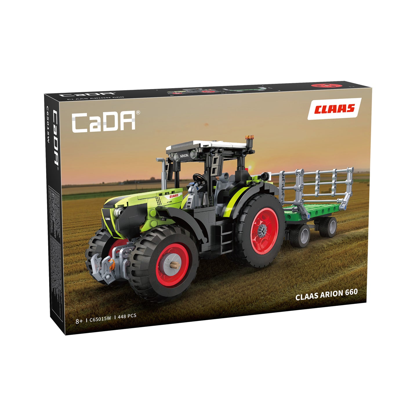 CaDA Farm Series - CLAAS Arion 660 Farm Tractor - 448 pcs - C65015W