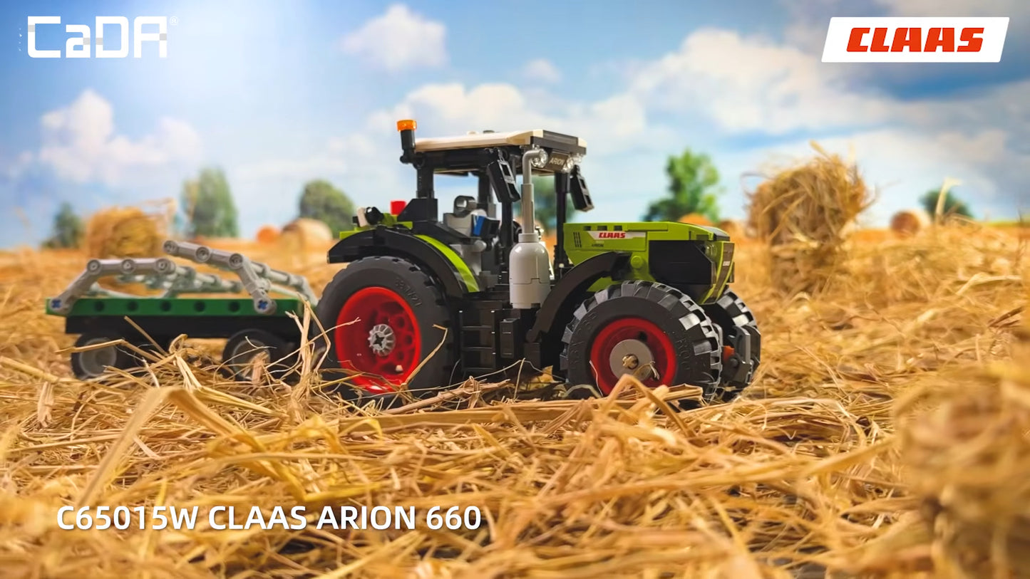 CaDA Farm Series - CLAAS Arion 660 Farm Tractor - 448 pcs - C65015W