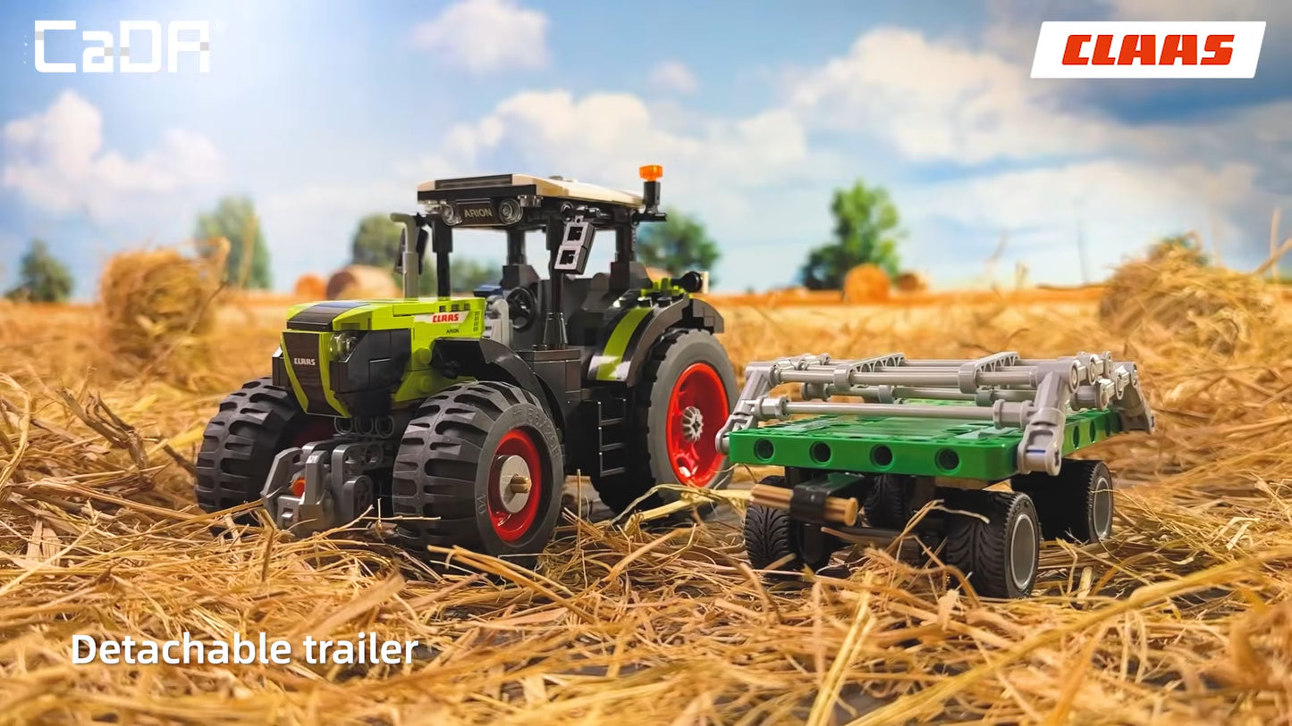 CaDA Farm Series - CLAAS Arion 660 Farm Tractor - 448 pcs - C65015W