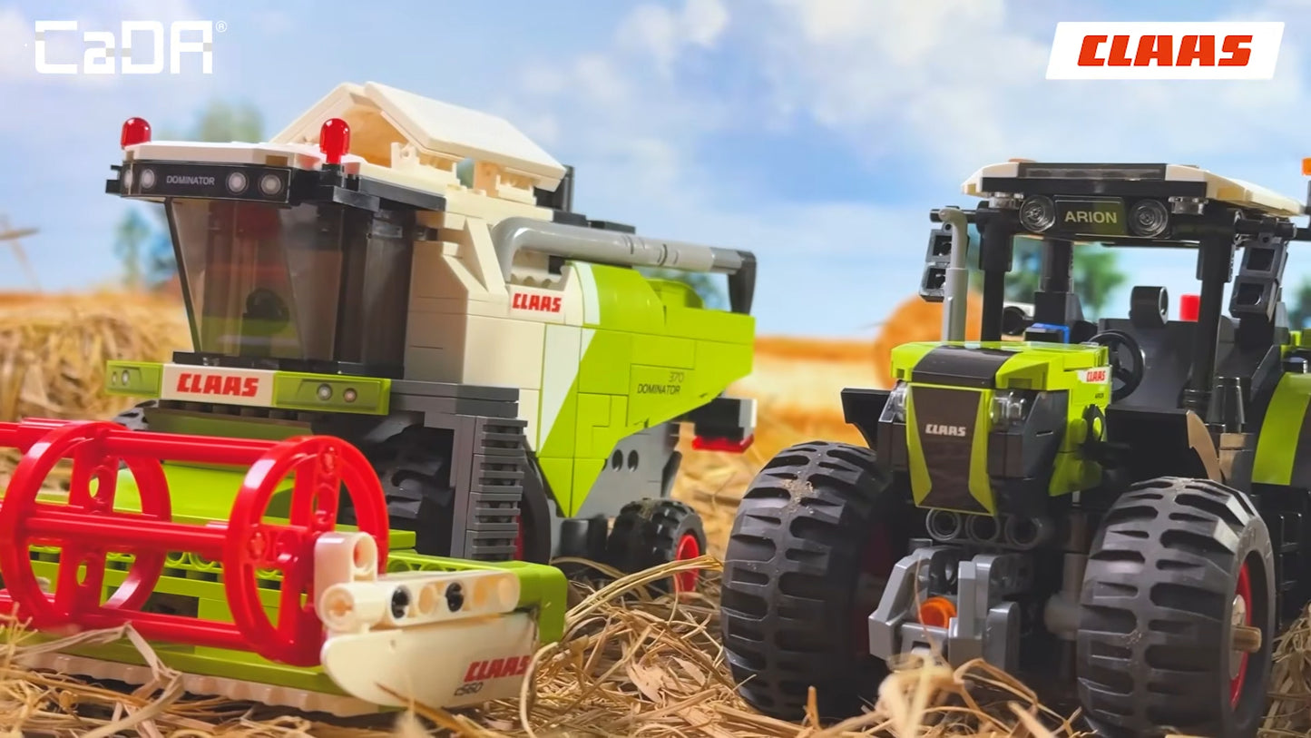 CaDA Farm Series - CLAAS Arion 660 Farm Tractor - 448 pcs - C65015W