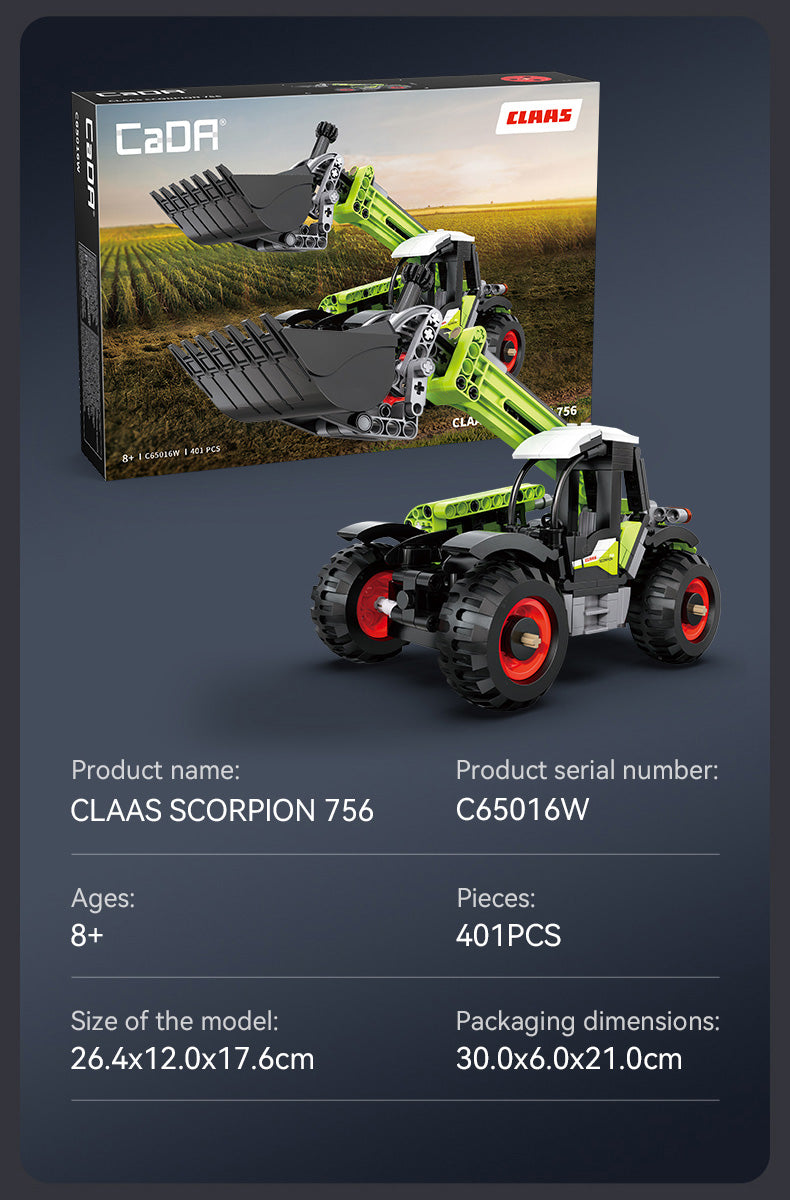 CaDA Farm Series - CLAAS Scorpion 756 Farm Telehandler - 401 pcs - C65016W