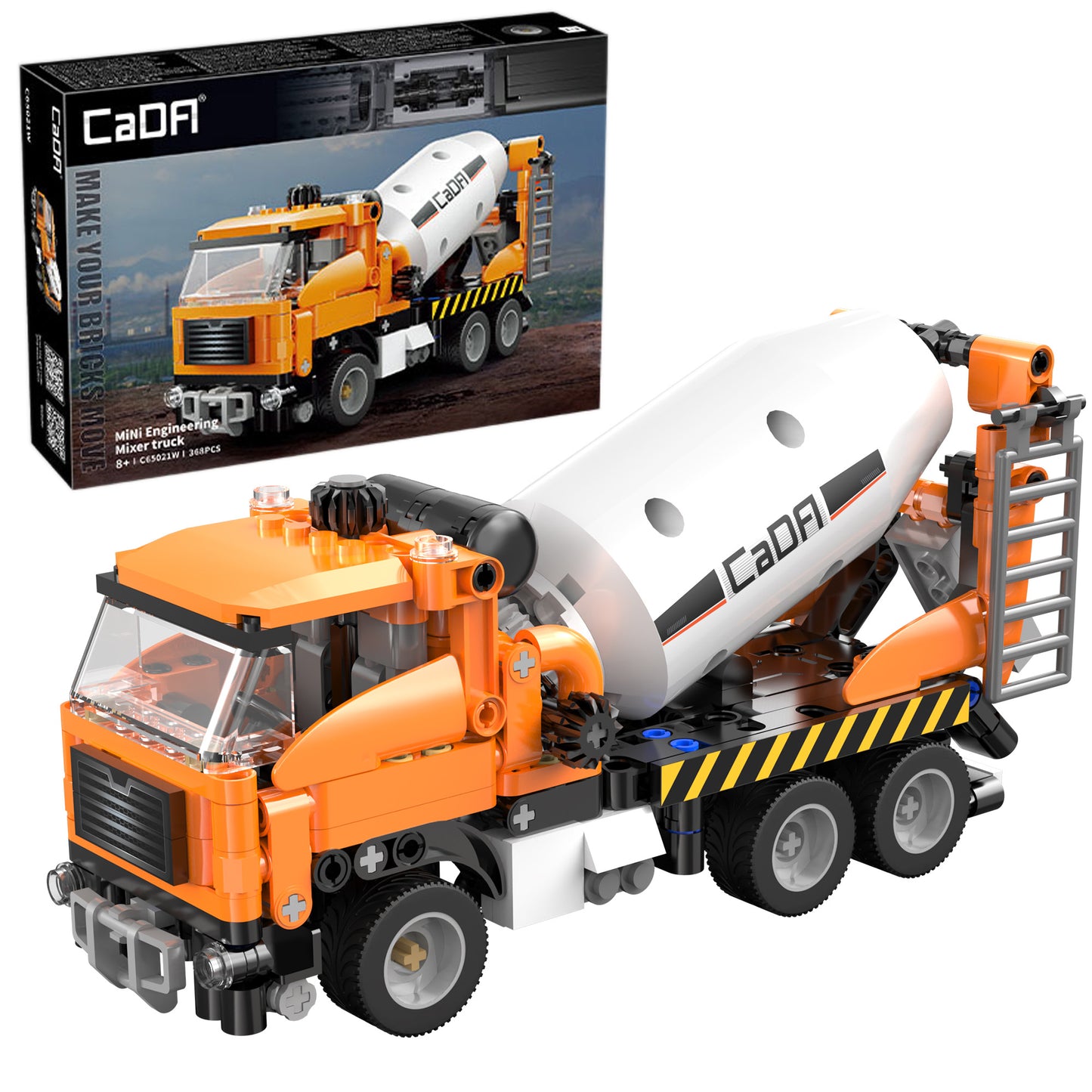 CaDA Farm Series - Cement Mixer Truck - 368 pcs - C65021W