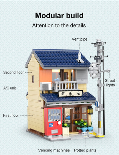CaDA Building Series - Japanese Kissaten Tea Shop - 1200 pcs - C66010W