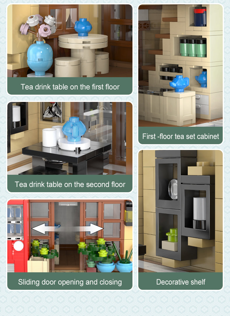 CaDA Building Series - Japanese Kissaten Tea Shop - 1200 pcs - C66010W