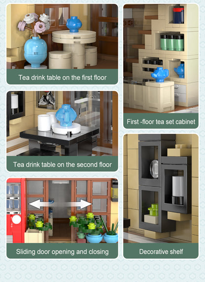 CaDA Building Series - Japanese Kissaten Tea Shop - 1200 pcs - C66010W