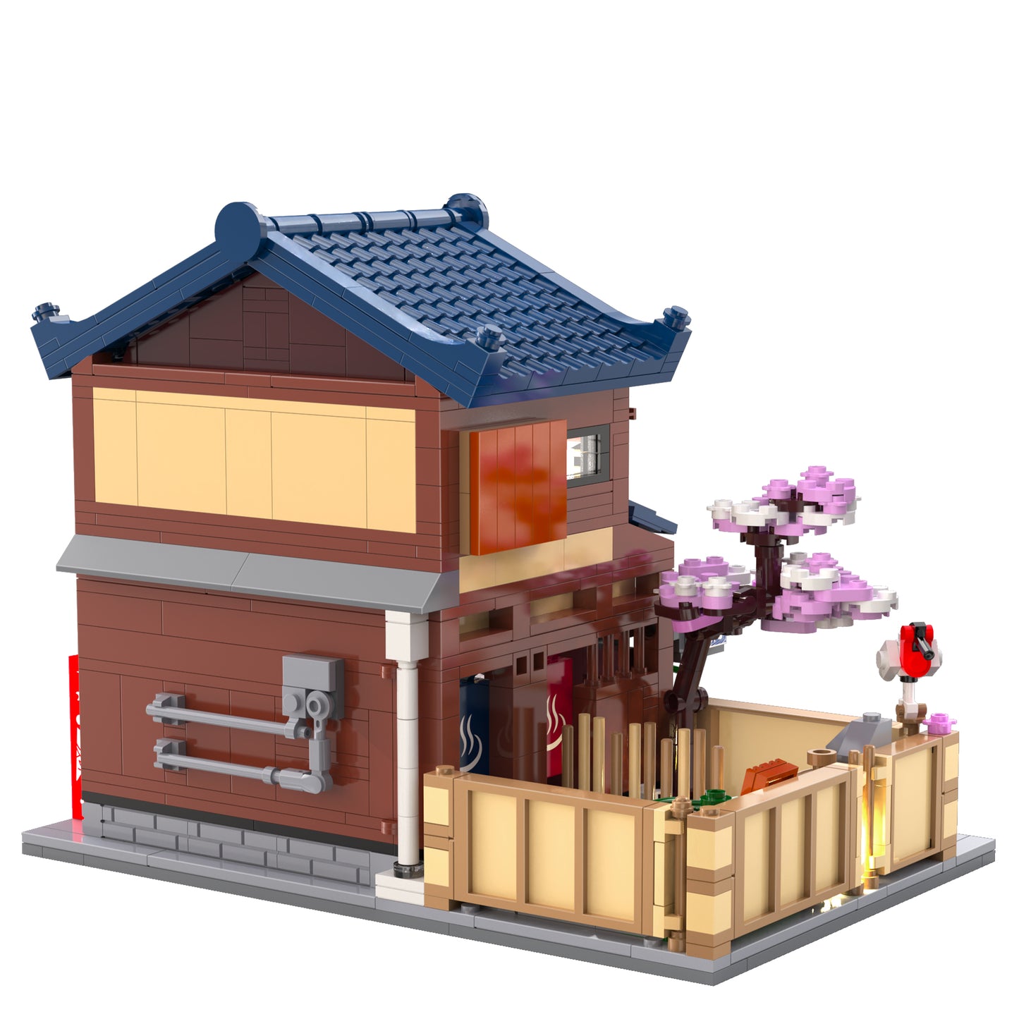 CaDA Building Series - Japanese Sento Bathhouse - 1249 pcs - C66012W