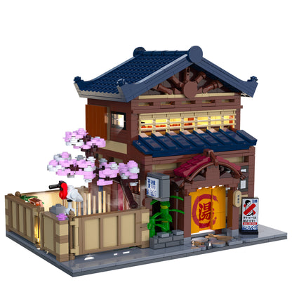 CaDA Building Series - Japanese Sento Bathhouse - 1249 pcs - C66012W